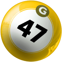 Bingo ball 47